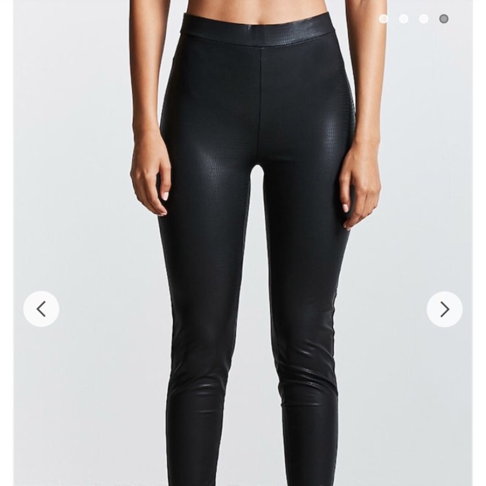 Forever 21 Snakeskin Leggings